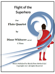 The Flight of the Superhero — Flute Quartet PDF