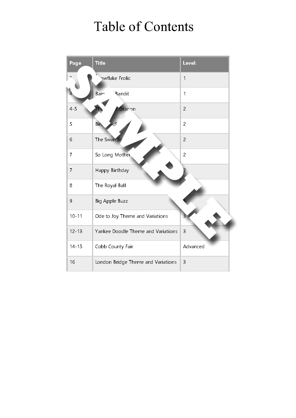 Flute Zoo Solo Book