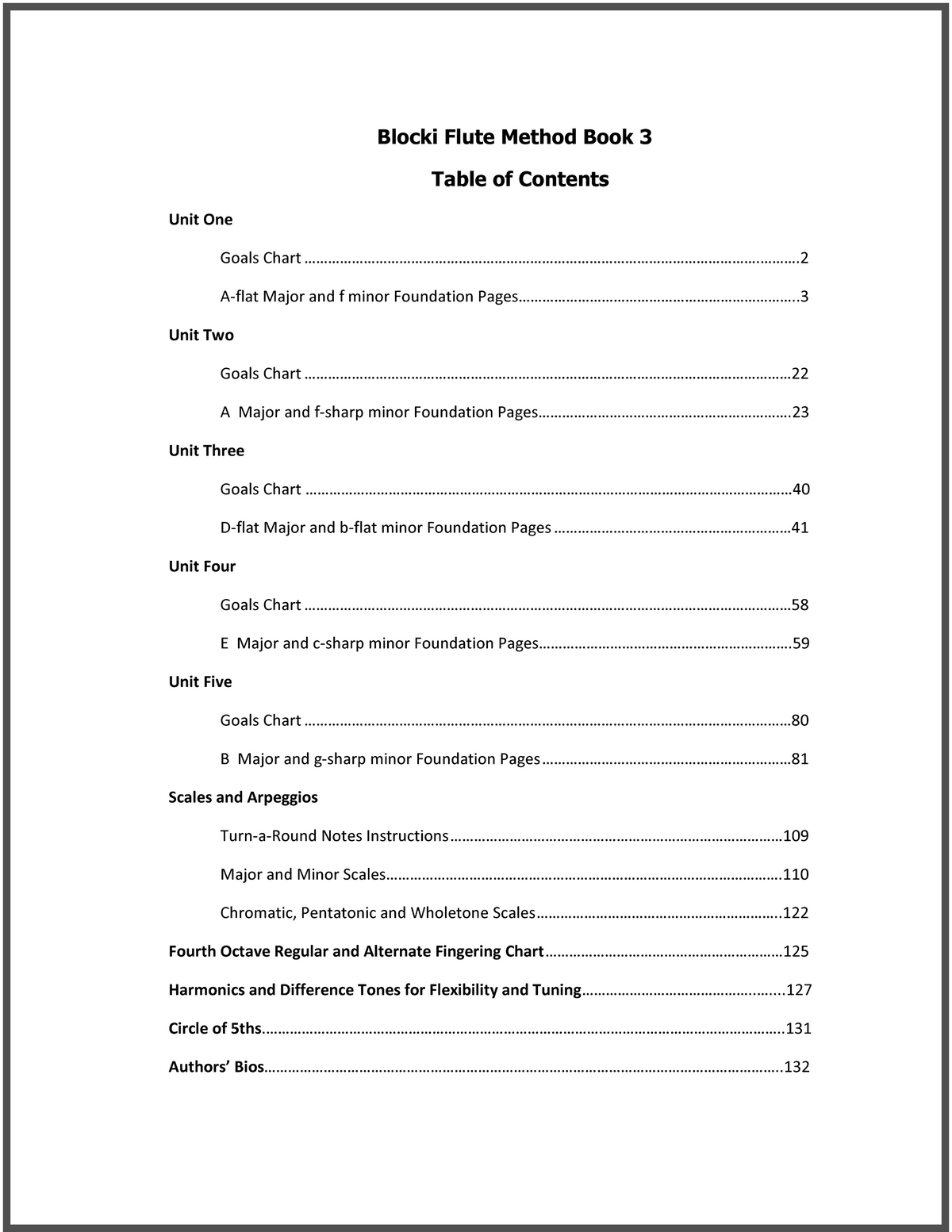 Blocki Flute Method Student Book 3