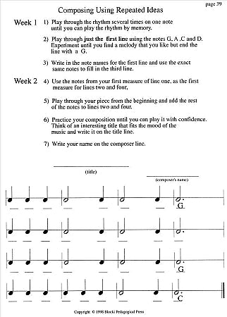 A composition project based on the pentatonic scale