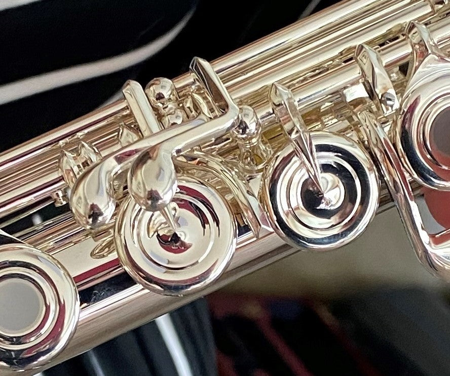 Close -up of optional C# trill key and Split E
