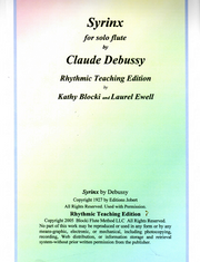 Syrinx-by Debussy Rhythmic Teaching Edition
