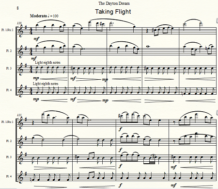 The Dayton Dream — Flute Quartet