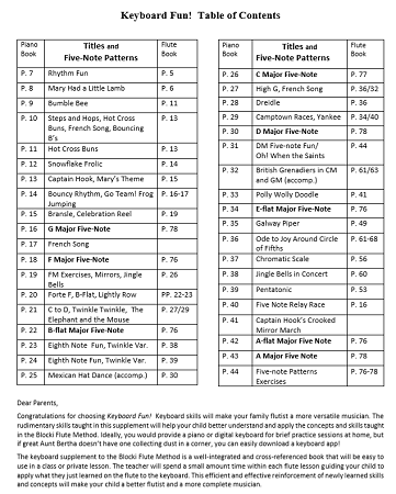 Keyboard Fun — Keyboard & Theory Supplement for Flute Students