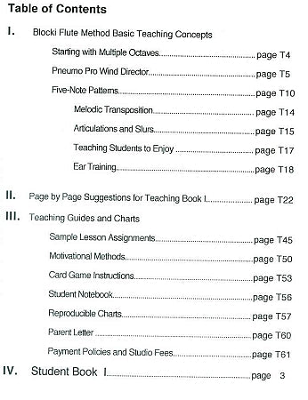 Blocki Flute Method Teacher's Manual Book 1 (5th ed.)
